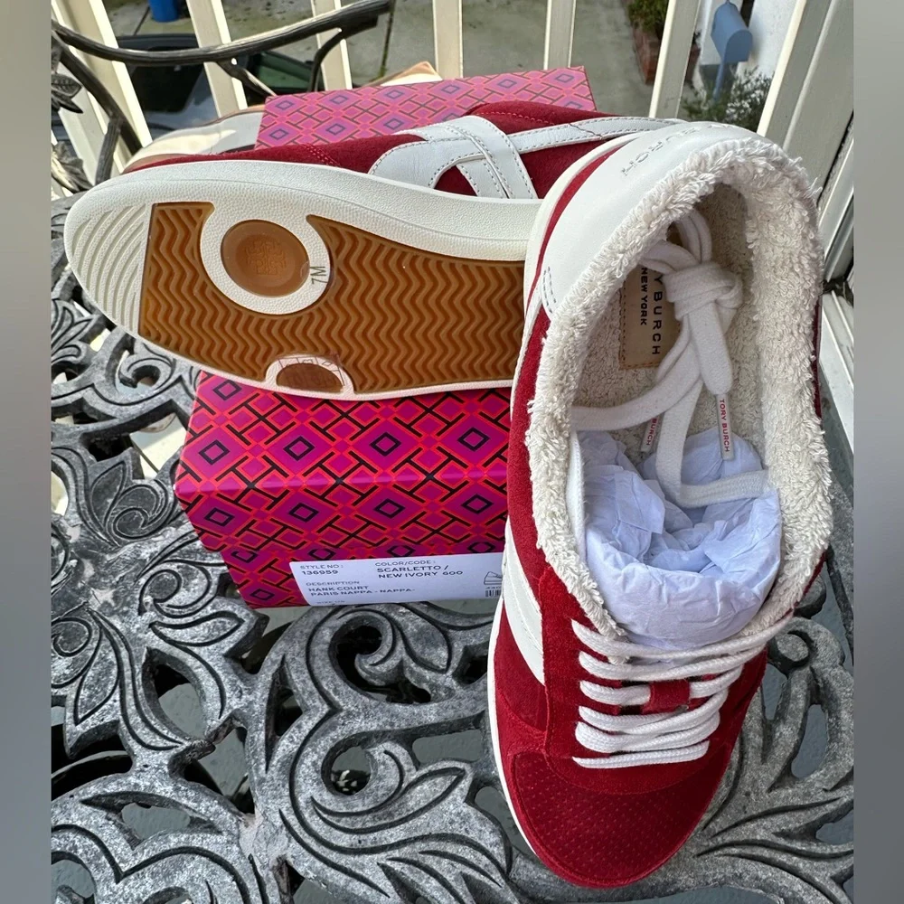 TORY BURCH NEW! Hank Court Sneakers NWT size 7